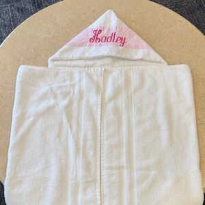White Hooded Baby Towel